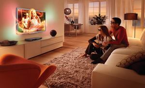 Mit Ambilight: Philips 42PFL7406 Full HD LCD Fernseher