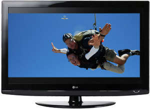 LCD-Fernseher mit Full HD: Der 37LG5000 (Foto:LG, Montage: LCD TV Fernseher)