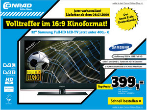 So gut ist der 400 Euro Full HD Fernseher von Conrad