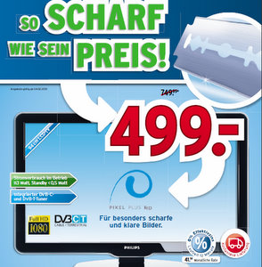 Schnäppchen-Check: Der Philips 37 PFL 5604 Full HD LCD Fernseher für 500 Euro