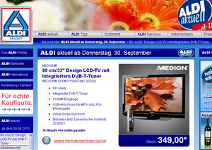 Medion Life P15000 HD ready LCD Fernseher Aldi (Abbildung: Aldi)